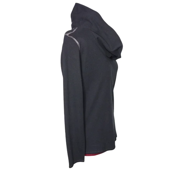 Tommy Hilfiger size L/G black cowl collar long sleeve thermal top, shirt - Picture 3 of 6